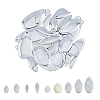 60Pcs 10 Style Teardrop & Horse Eye & Oval Iron Fishing Lures DIY-FH0005-25-1