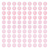 100Pcs 5 Styles Transparent Acrylic Beads TACR-TA0001-54B-1
