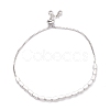 Cubic Zirconia Oval Tennis Bracelet for Men Women Gift BJEW-F417-05P-RS-2