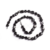 Natural Black Tourmaline Beads Strands G-D0002-B39-2