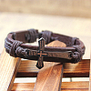 Adjustable Iron Braided Leather Cord Bracelets X-BJEW-P0001-02A-2