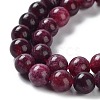 Dyed Natural Malaysia Jade Beads Strands G-G021-01B-04-4