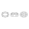 Preciosa® MAXIMA Crystal Sew-On Cups LS-Y-PRC-SB14-00030-200-S-5
