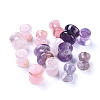 Natural Amethyst or Rose Quartz Beads G-L533-52-1