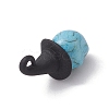 Synthetic Turquoise Dyed Pendants PALLOY-TA00114-3
