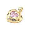 Valentine's Day Brass Micro Pave Colorful Cubic Zirconia Pendants KK-L273-01G-02-2