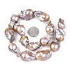 Natural Baroque Pearl Keshi Pearl Beads Strands PEAR-S019-04D-6