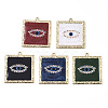 Printed Alloy Pendants ENAM-S016-65-1
