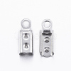 Tarnish Resistant 304 Stainless Steel Folding Crimp Ends X-STAS-H376-114-2