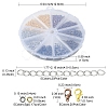 100Pcs 5 Color Iron Ends with Twist Chains DIY-FS0003-54-5