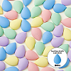 80pcs 4 colors Opaque Spray Painted Acrylic Cabochons ACRP-DC0001-01-4