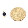 Natural Mixed Gemstone Charms PALLOY-JF00992-01-2
