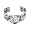 Constellation Alloy Open Cuff Bangles for Women Men LS-BJEW-C064-01AS-01-2