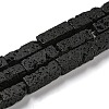 Natural Lava Rock Beads Strands G-C084-C08-01-1