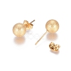 Ion Plating(IP) 304 Stainless Steel Stud Earrings EJEW-L215-58E-G-2