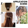 12Pcs 3 Style Hair Bobby Pins & 4 Sets 2 Color Alloy Hair Clips OHAR-PH0001-32-3