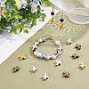 60Pcs 6 Colors Tibetan Style Alloy Beads TIBEB-HY0001-05-5