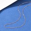 0.8MM Brass Box Chain Adjustable Slider Necklaces KK-H533-09B-RG-2