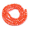 Electroplate Glass Beads Strands EGLA-A034-P3mm-B23-2
