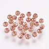 Brass Spacer Beads KK-G312-01RG-4mm-RG-1