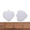 Tarnish Resistant 304 Stainless Steel Pendants STAS-I140-10B-S-5