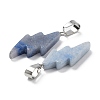 Dyed & Heated Natural Blue Aventurine Pendants G-C057-01P-01-3