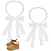 2Pcs Plastic Bead Snow Boot Decoration FIND-GF0009-08B-1
