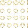 20Pcs 4 Style Rack Plating Alloy Bead Frame FIND-CA0006-18-1