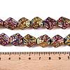 Electroplate Glass Beads Strands EGLA-N012-08P-4