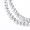 Electroplate Non-magnetic Synthetic Hematite Bead Strands G-Q465-12S-1