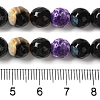 Dyed & Heated Natural Fire Crackle Agate Beads Strands G-P539-B01-05-5
