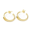 Enamel Triangle Stud Earrings EJEW-G347-03G-2