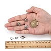 Tarnish Resistant 201 Stainless Steel Snap Clasps STAS-K148-11-3