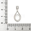 925 Sterling Silver Micro Pave Clear Cubic Zirconia Sew on Prong Settings STER-B005-13P-3