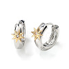 Fashionable Brass Clear Cubic Zirconia Hoop Earrings NY7693-2-3
