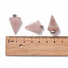 Cone/Spike/Pendulum Natural Rose Quartz Stone Pendants G-R278-82-4