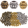 180Pcs 3 Styles Tibetan Alloy Beads TIBE-PA0001-01-1