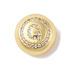 Rack Plating Brass & Cubic Zirconia Pendants KK-Z047-07G-G-RS-1