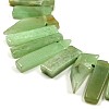 Chip Natural Green Aventurine Graduated Beads Strands G-P064-11-3