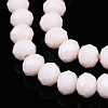 Opaque Solid Color Glass Beads Strands EGLA-A034-P1mm-D33-4