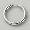 316L Surgical Stainless Steel Huggie Hoop Earrings for Girl Women EJEW-TAC0011-11B-P-1