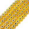 Handmade Evil Eye Lampwork Beads Strands LAMP-F023-B11-1