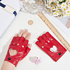 PU Leather Fingerless Gloves AJEW-CL0003-67A-3