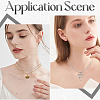 12Pcs 2 Colors 304 Stainless Steel Round Snake Chain Necklaces Set NJEW-SC0001-12-5