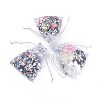Rose Printed Organza Bags X-OP-R021-10x12-03-3