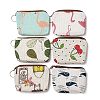 Flamingo/Cherry/Leaf Pattern Cotton Cloth Wallets ABAG-Q043-02-1