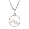 Non-Tarnish 201 Stainless Steel Pendnat Necklaces NJEW-JN04764-02-1