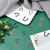 12 Sets 3 Colors Alloy Bag Side U Ring Hook DIY-WR0001-87-4