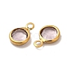 Ion Plating(IP) 304 Stainless Steel with Glass Charms STAS-G305-11G-06-2