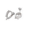 Non-Tarnish 304 Stainless Steel Stud Earring Findings STAS-N097-235P-2